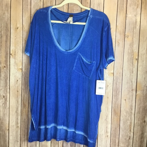 FREE PEOPLE WOMEN SAPPHIRE TOP SIZE L - Picture 5 of 5